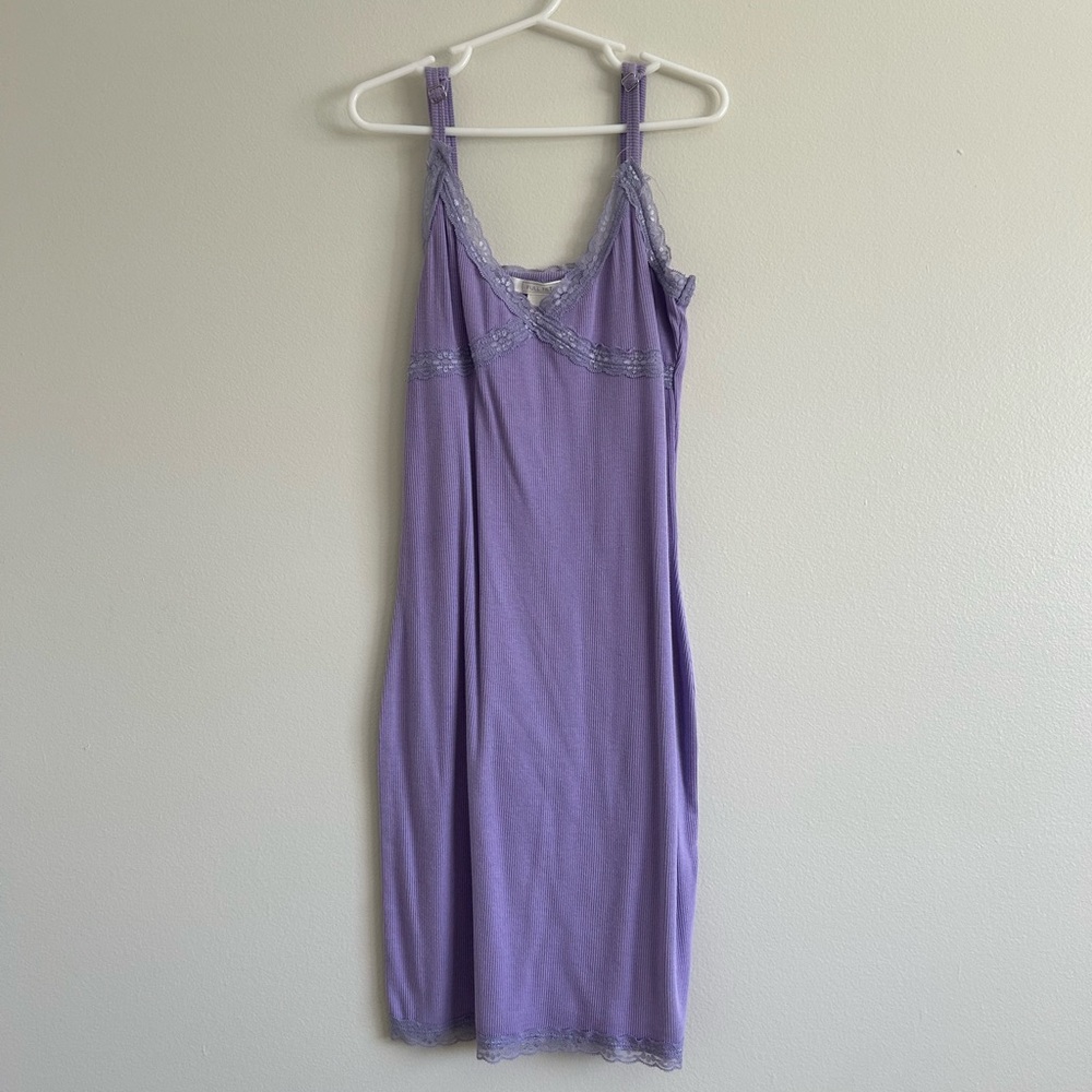 purple full tilt lace dress